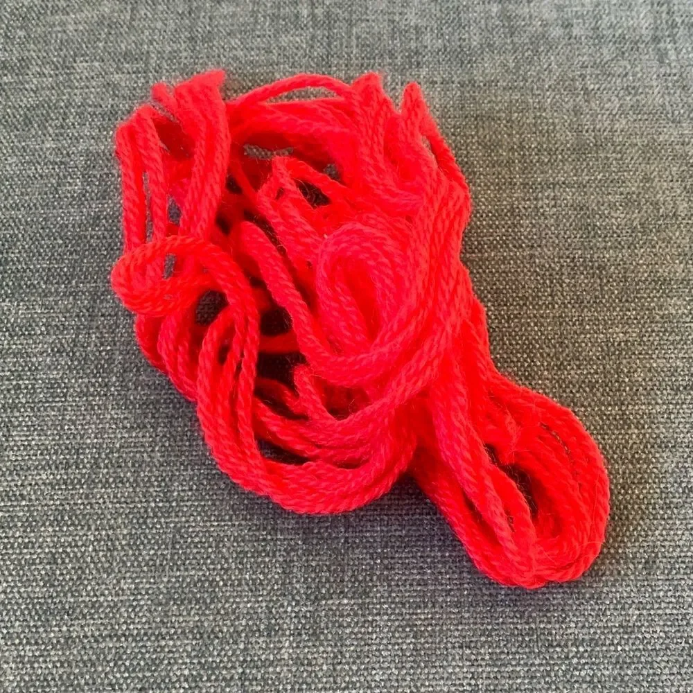Red Needlepoint Thread Yarn